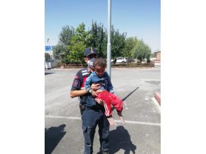 Kaybolan 3 Yaşındaki Çocuğu İz Takip Köpeği Ve Drone Buldu