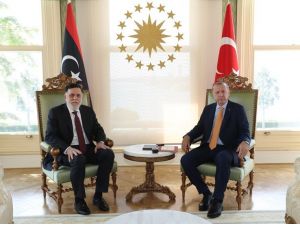 Cumhurbaşkanı Erdoğan, Libya Başbakanı Fayiz Es-serrac’ı Kabul Etti