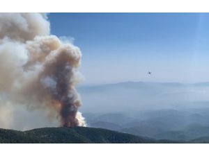 Hatay’daki Orman Yangını Drone İle Görüntülendi