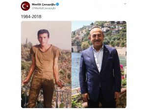 Bakan Çavuşoğlu’ndan 1984-2018 paylaşımı