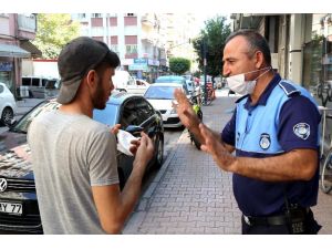 Akdeniz Zabıtası, Maske Takmayanları Uyardı