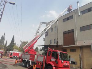 Kahramanmaraş’ta Fabrika Yangını