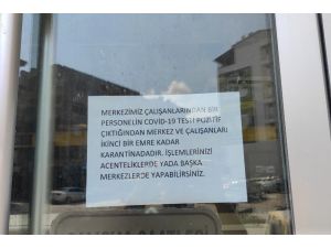 Samandağ’da Ptt Şubesi Karantinaya Alındı