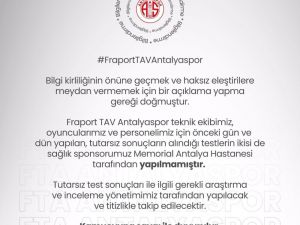 Antalyaspor’dan Açıklama: “İnceleme Yapılacaktır”