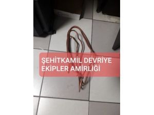 Okul Kablolarını Çalmak İsteyen Hırsızlara Suçüstü
