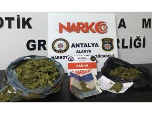 Alanya’da 2 ayrı uyuşturucu operasyonda 2 tutuklama