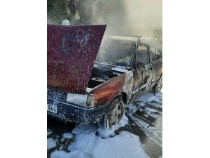 Hatay’da Lpg’li Otomobil Yangını