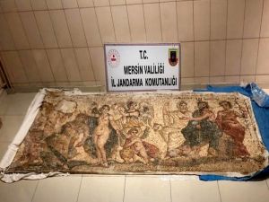 Mersin’de Helenistik Döneme Ait Mozaik Pano Ele Geçirildi