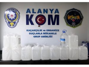 Alanya’da sahte içki operasyonu