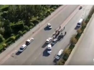 Gaziantep’te Drone Destekli Asayiş Uygulaması Yapıldı