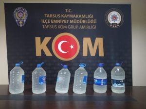 Tarsus’ta Kaçak İçki Üreten Şüpheli Yakalandı