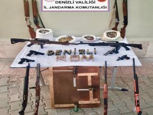 Denizli’de Silah Kaçakçılarına Operasyon:7 Gözaltı