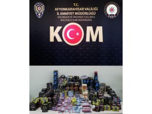 Afyonkarahisar Polisinden İşyerlerine Kaçakçılık Operasyonu