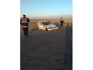 Takla Atan Otomobilin Sürücüsü Yaralandı