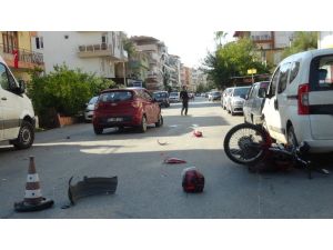 Manavgat’ta motosiklet kazası: 2 yaralı
