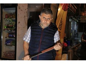 İş Yerine Hırsız Dadanan Büfeci Sopayla Nöbete Başladı