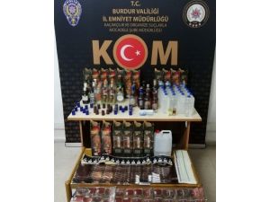 Burdur’da Kaçak İçki Operasyonu