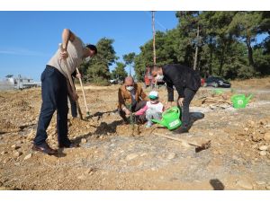 Aksu’da fidanlar toprakla buluştu