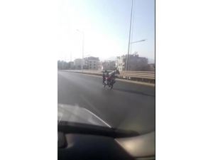 Antalya’da motosiklet sürücülerinin pes dedirten yolculukları