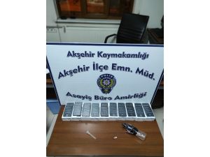 Akşehir’de Kaçak Cep Telefonu Ele Geçirildi