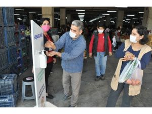 Tarsus’ta Pazar Yerlerinde Maske Ve Hijyen Denetimleri Artırıldı