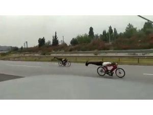 Otoyolda Motosiklet Yarışına 9 Bin 750 Lira Ceza