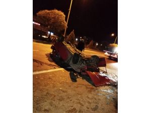 Afyonkarahisar’da Trafik Kazası, 2 Yaralı