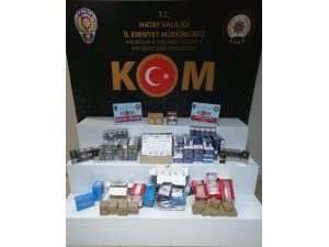 Hatay’da Kaçak Tütün Ve İçki Operasyonu
