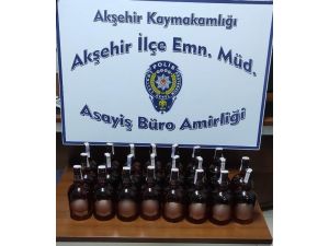 Akşehir’de Kaçak İçki Ele Geçirildi