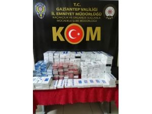 Gaziantep’te 2 Bin 580 Paket Kaçak Sigara Ele Geçirildi