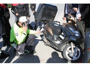 Kamyonete ait plakayla adliyeye geldi, yasak yere park edip polisi alarma geçirdi