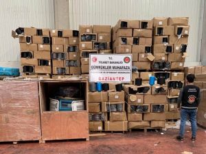 Gaziantep’te 315 Bin Tl Değerinde Gümrük Kaçağı İplik Ve Makine Ele Geçirildi