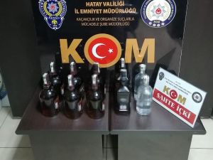 Hatay’da Gümrük Kaçağı İçki Ele Geçirildi
