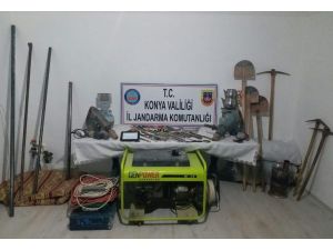 Jandarmadan Kaçak Kazıya Suçüstü
