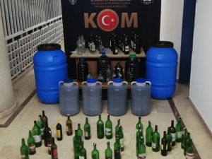Burdur’da 380 Litre Kaçak İçki Ele Geçirildi