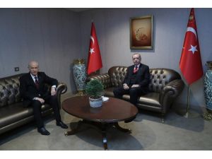 Cumhurbaşkanı Erdoğan, Devlet Bahçeli İle Bir Araya Geldi