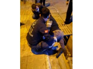 Rögara Düşen Adam Ayağından Yaralandı