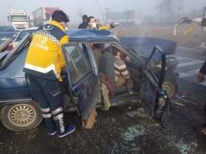 Konya’da Sisli Hava Kazaya Sebep Oldu: 4 Yaralı