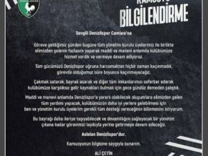 Başkan Ali Çetin’den Meraklandıran Açıklama