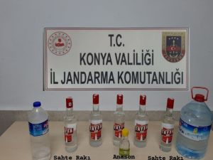 Konya’da Sahte Alkol Ele Geçirildi