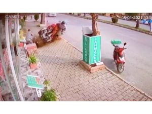 ATV kazasında ölümün teğet geçtiği anlar kamerada