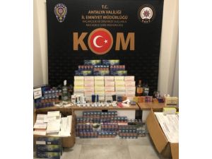 Antalya’da kaçak tütün ve elektronik sigara operasyonu