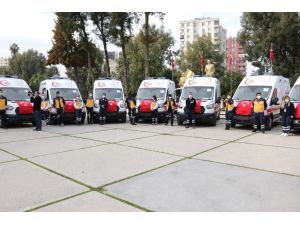 Adana’ya Gönderilen 26 Ambulans Törenle Hizmete Alındı