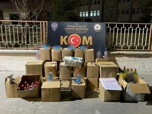 Gaziantep’te Kaçak Alkol Operasyonu