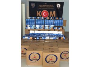 Şüpheli araçta 400 bin adet makaron ele geçirildi