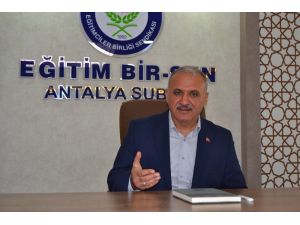 Eğitim Bir-Sen Antalya Şube Başkanı Miran: ‘400 lira seyyanen zam istiyoruz’