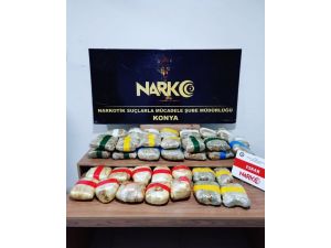 Konya’da 29 Kilo 580 Gram Esrar Ele Geçirildi