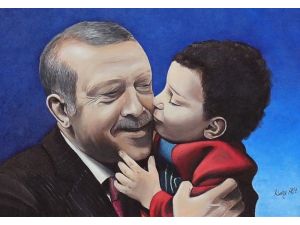 Cumhurbaşkanı Erdoğan, Tablo İçin Teşekkür Etti