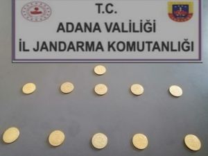 Adana’da 11 Altın Sikke Ele Geçirildi