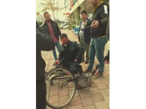 Meydan dayağı yiyen bisikletli taciz zanlısı tutuklandı